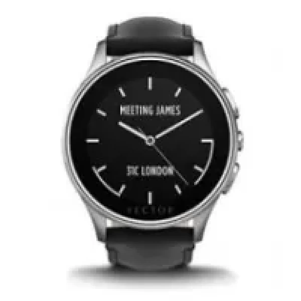 Sell My Vector Luna Smartw Watch Steel with Black Leather Strap